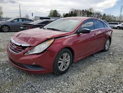 Salvage cars for sale at Mebane, NC auction: 2014 Hyundai Sonata GLS