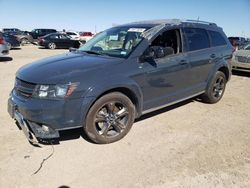 Salvage cars for sale from Copart Amarillo, TX: 2018 Dodge Journey Crossroad