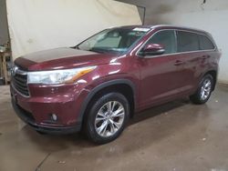 Salvage cars for sale from Copart Davison, MI: 2015 Toyota Highlander XLE