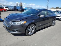 Salvage cars for sale at Vallejo, CA auction: 2015 Ford Fusion Titanium HEV