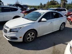 Salvage cars for sale from Copart San Martin, CA: 2015 Chevrolet Cruze LT