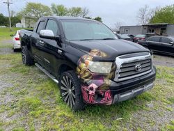 Salvage cars for sale from Copart Lebanon, TN: 2007 Toyota Tundra Double Cab Limited