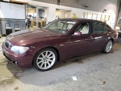 BMW 7 Series salvage cars for sale: 2006 BMW 750 LI