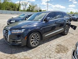 Salvage cars for sale at Cahokia Heights, IL auction: 2017 Audi Q7 Prestige