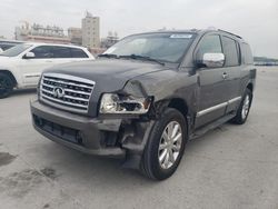 Salvage cars for sale from Copart New Orleans, LA: 2008 Infiniti QX56