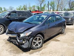 Salvage cars for sale at Bridgeton, MO auction: 2015 Honda Civic SE