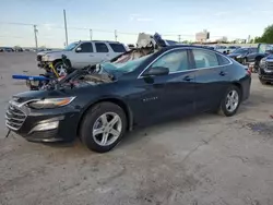 Salvage cars for sale at Oklahoma City, OK auction: 2021 Chevrolet Malibu LS