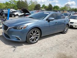 Mazda 6 Grand Touring salvage cars for sale: 2016 Mazda 6 Grand Touring