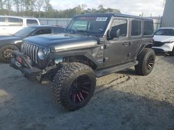 Salvage cars for sale at Spartanburg, SC auction: 2021 Jeep Wrangler Unlimited Sahara 4XE