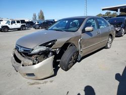 Salvage cars for sale from Copart Vallejo, CA: 2006 Honda Accord EX