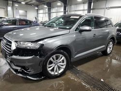 Salvage cars for sale at Ham Lake, MN auction: 2017 Audi Q7 Premium Plus