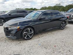 Salvage cars for sale at Houston, TX auction: 2019 Honda Accord Sport