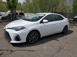 Salvage cars for sale from Copart Portland, OR: 2017 Toyota Corolla L