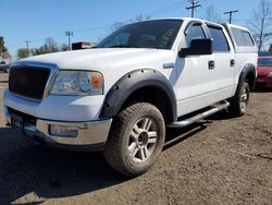 Salvage cars for sale at New Britain, CT auction: 2005 Ford F150 Supercrew