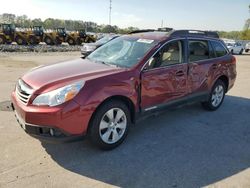 Salvage cars for sale from Copart Dunn, NC: 2011 Subaru Outback 2.5I Limited