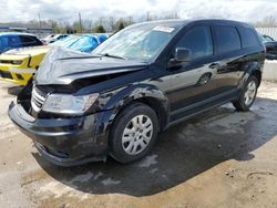 Salvage cars for sale from Copart Louisville, KY: 2015 Dodge Journey SE