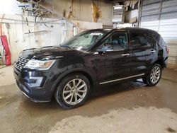 Salvage cars for sale at Casper, WY auction: 2017 Ford Explorer Limited