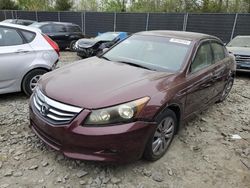 Salvage cars for sale from Copart Waldorf, MD: 2012 Honda Accord EXL