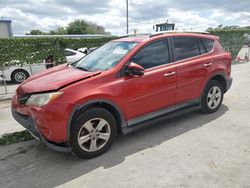 Salvage cars for sale from Copart Orlando, FL: 2013 Toyota Rav4 XLE