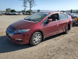 Salvage cars for sale from Copart San Martin, CA: 2010 Honda Insight LX