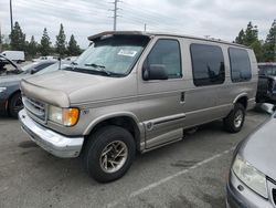 Salvage cars for sale at Rancho Cucamonga, CA auction: 2002 Ford Econoline E150 Van