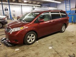 Salvage cars for sale at Wheeling, IL auction: 2012 Toyota Sienna LE