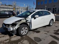 Salvage cars for sale at Littleton, CO auction: 2013 Honda Civic LX