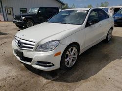 Salvage cars for sale at Pekin, IL auction: 2012 Mercedes-Benz C 300 4matic