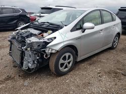 Salvage cars for sale from Copart Elgin, IL: 2012 Toyota Prius