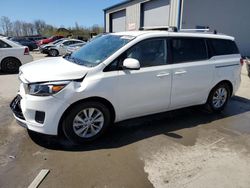 Salvage cars for sale from Copart Duryea, PA: 2016 KIA Sedona LX