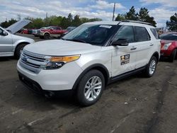 Ford Explorer xlt salvage cars for sale: 2013 Ford Explorer XLT