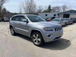 Salvage cars for sale at North Billerica, MA auction: 2014 Jeep Grand Cherokee Overland