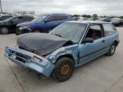 Salvage cars for sale from Copart Grand Prairie, TX: 1989 Honda Civic