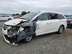 Salvage cars for sale at Antelope, CA auction: 2014 Honda Odyssey EXL