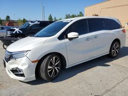 Honda Odyssey salvage cars for sale: 2018 Honda Odyssey Elite