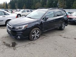 Salvage cars for sale at Arlington, WA auction: 2019 Subaru Outback 3.6R Limited