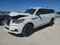 Salvage cars for sale at San Antonio, TX auction: 2023 Lincoln Navigator L Reserve