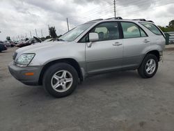 Salvage cars for sale from Copart Miami, FL: 2002 Lexus RX 300