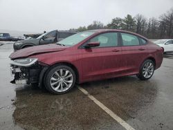 Salvage cars for sale at Brookhaven, NY auction: 2015 Chrysler 200 S