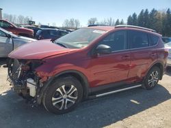Salvage cars for sale at Leroy, NY auction: 2018 Toyota Rav4 LE