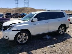 Salvage cars for sale at auction: 2012 Toyota Highlander Limited