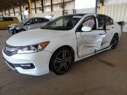 Salvage cars for sale from Copart Phoenix, AZ: 2017 Honda Accord Sport