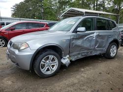 Salvage cars for sale from Copart Austell, GA: 2006 BMW X3 3.0I