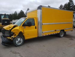 Salvage trucks for sale at Eldridge, IA auction: 2022 GMC Savana Cutaway G3500