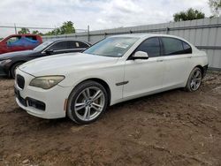 Salvage cars for sale at Houston, TX auction: 2012 BMW 750 LI