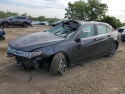 Salvage cars for sale at Baltimore, MD auction: 2015 Acura TLX Advance