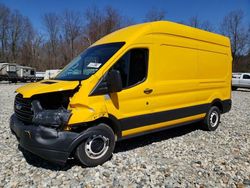 Salvage trucks for sale at West Warren, MA auction: 2019 Ford Transit T-250