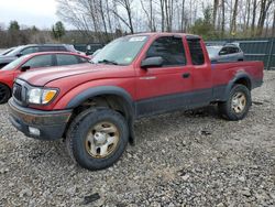 Salvage trucks for sale at Candia, NH auction: 2002 Toyota Tacoma Xtracab