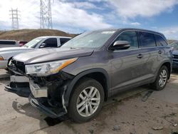 Salvage cars for sale from Copart Littleton, CO: 2014 Toyota Highlander LE