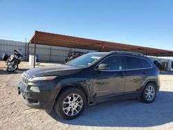 Salvage cars for sale at Andrews, TX auction: 2016 Jeep Cherokee Latitude